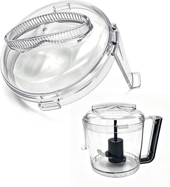 DLC-2AWBC-1 Replacement for Cuisinart Mini Prep Plus Food Processor Work Bowl Cover Parts, Fits All for Cuisinart DLC-2A 3 Cup Mini Prep Plus Food Processor Models, Only Use with Bowl DLC-2AWB-1