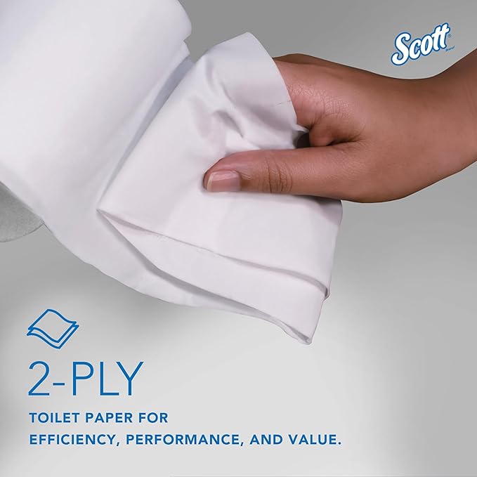 Scott Professional Essential Coreless High-Capacity Standard Roll Toilet Paper, Bulk (04007), 2-Ply, White (36 Rolls of 1,000 Sheets, 36,000 Sheet Total)