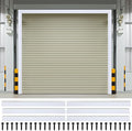 DoubleFill 10 x 10 ft Garage Door Brush Seal Kit, 3 Inch Roll up Door Seal with Aluminum Track, Heavy Duty Nylon Brush for Commercial Doors, Warehouse Barn, Energy Saving, Pest Proof, White
