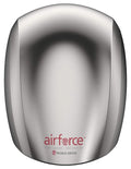 World Dryer J-971A3 Airforce Automatic High-Speed Energy-Efficient Hand Dryer, Metal Cover, Brushed Chrome 110-120V