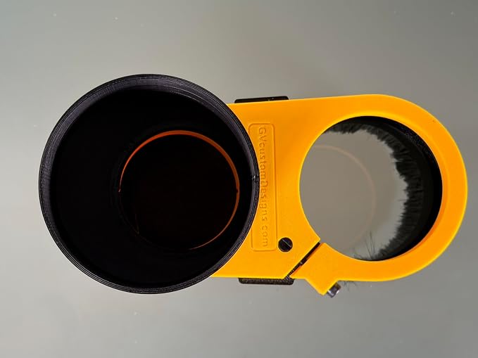 Extended Reach CNC Dust Shoe for Router/Spindle, CNC Brush Dust Boot with 4” Vacuum Port, Magnetic Quick-Release Split Base, CNC Spindle/Router Dust Collection (85mm Dia.)