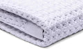 SUTERA Silverthread Bath Towel | Antimicrobial Towel with Silver Ion Technology | Waffle Weave Design, Plush, Lightweight, and Quick-Drying for Everyday or Spa Use | 31" x 57" (White) | Silver Ion technology keeps towels fresh. California-grown Pima co...