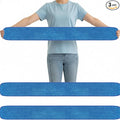3 Pcs Large 48 Inch Commercial Replacement Microfiber Pads Reusable Wrestling Wet Mop Refill Pads for Flat Mop Frames Wet and Dry Use (Blue)