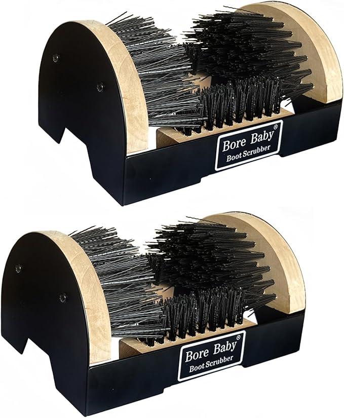Boot Scrubber Brush - Boot Scraper Outdoor Heavy Duty Entryway Boot & Shoe Mud Cleaner Brush(2packs)