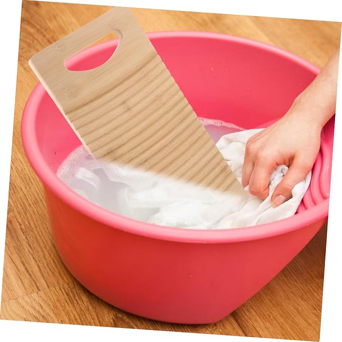 Laundry Board for Boys and Girls Bamboo Wash Board for Hand Washing Cloths at Home