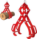 28 in Log Lifting Tongs with 4 Claw, Heavy Duty Steel Logging Tool Grabbler, Anti-Slip Dragging Tongs, Lumber Skidding Grabber for Tractors, Trucks, Firewood, Lumber