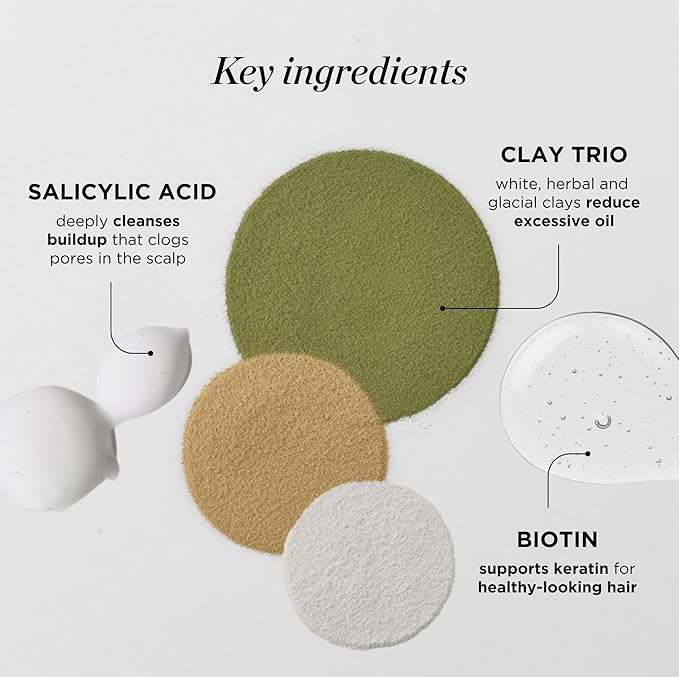 Dr. Groot Purifying Clay Shampoo, Korean Hair Care for Oily Scalp, Biotin, Rosemary Oil and Salicylic Acid, Purify Roots, Hydrate Dry Ends, Purifying Clay Wash, Kbeauty Scalp Revitalizing Solution