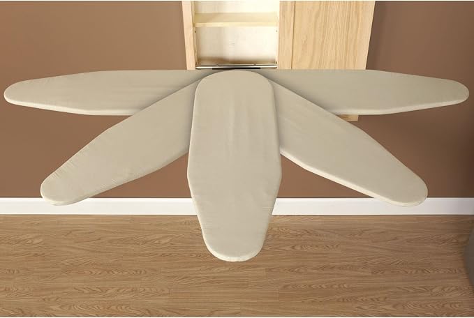 Household Essentials Oak Finish In-Wall Ironing Board Cabinet