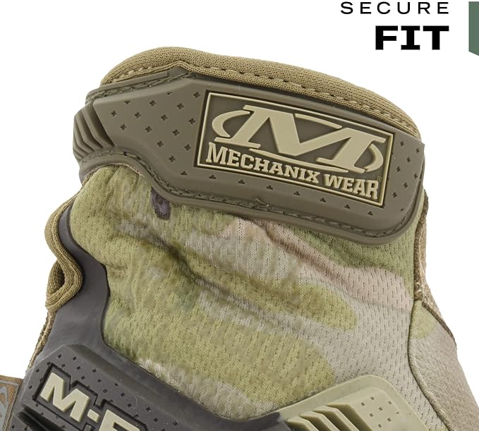 Mechanix Wear: M-Pact Tactical Gloves with Secure Fit, Touchscreen Capable Safety Gloves for Men, Work Gloves with Impact Protection and Vibration Absorption (Camouflage - MultiCam, Medium)