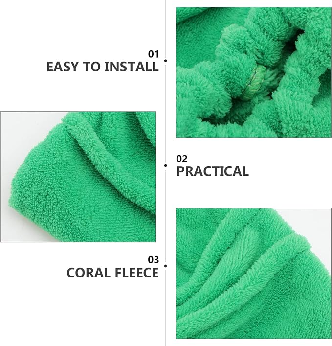 SOLUSTRE Mop Head 3 Pieces Broom Sweeping Cloth Broom Replacement Cloth Home Cleaning Tool Cover Mop Sweeper Pad