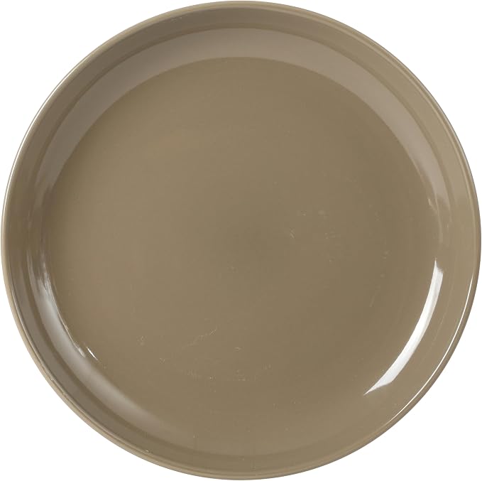 Gibson Home Rockaway 12 Piece Plates and Bowls Matte Outside/Shiny Inside Glaze Service for 4 Dinnerware Set - Brown - Dishwasher and Microwave Safe