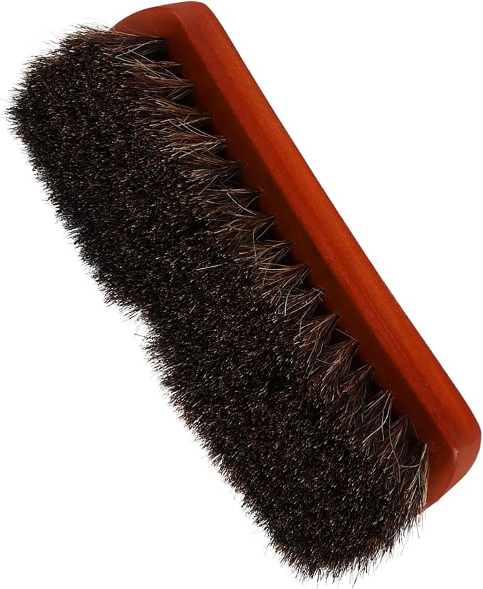 2pcs Wooden Horse Hair Shoe Cleaning Brush Portable Small Scrubber for Polishing for Sneakers Boots and Hats Practical Design for Easy Use and Efficient Grime Removal