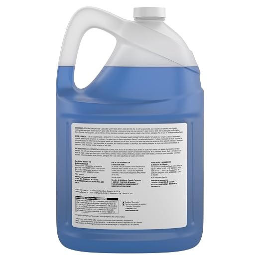 Glance CBD540311 Powerized Professional Glass & Surface Cleaner, Streak Free Commercial Ammoniated Liquid Window Spray, Ready-to-Use Refill, 1-Gallon (Pack of 2)