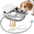 Ademon Automatic Animal Drinking Water Bowl with Float Valve, Standard Pipe,3L Stainless Steel Waterer Feeder Farm Dog Dispenser Kit Self Filling for Livestock Horse Goat Water Trough