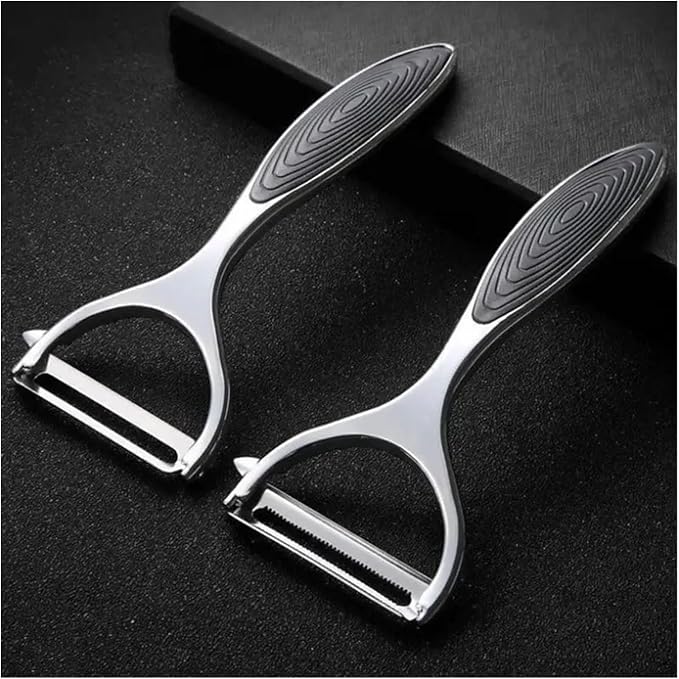 1PC Stainless Steel Vegetable Peeler - Multi-Function Potato Peeler & Carrot Grater for Kitchen Use(1pc black B)