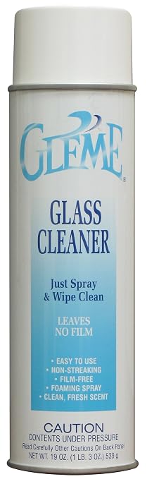 Claire C-050 19 Oz. Gleme Glass Cleaner Aerosol Can (Case of 12)