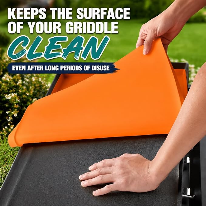 Silicone Grill Mat for Outdoor Griddle for Cuisinart CGG-501 2021-2026, Non-Slip BBQ Tool Mat, Heat Resistant Griddle Protector Mat, Outdoor Kitchen Accessories,36 inch（90.5 * 54.5 * 2.5cm）