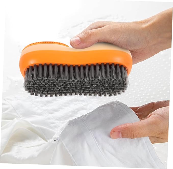 5pcs Laundry Brush Cleaning Scrub Brush Scrub Brush for Cleaning Lovely Scrub Brush Comfortable Grip Brush Shoe Washing Brush Laundry Cleaning Brush Shoes Scrub Brush Orange Step/1235