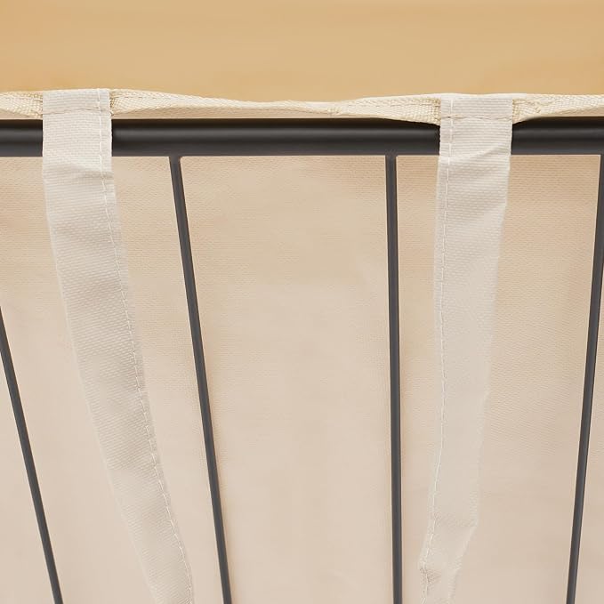 Laundry Hamper with Storage Shelf Vertical Laundry Basket with Pull-Out and Removable Bag Metal Hamper with 2 Storage Shelves for Bathroom Bedroom Dorm