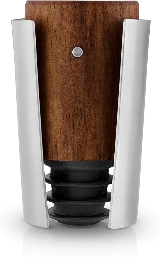 Eva Solo | Liquid lounge Champagne stopper |Keeps champagne fresh long after opening | Walnut wood