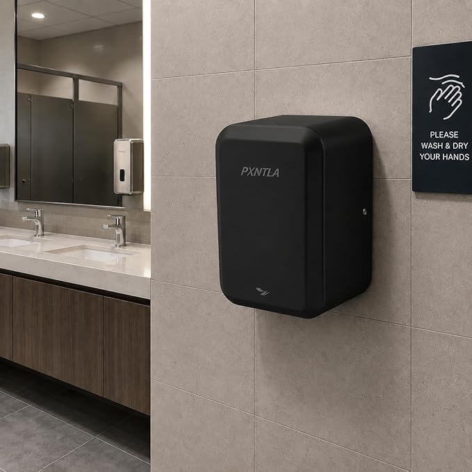 Hand Dryer, 10-12 Seconds Ultra-Fast Dry Hands, 100-130V Voltage, Compact Size & Powerful Wind Force, IPX1 Waterproof & 60s Overheat Protection