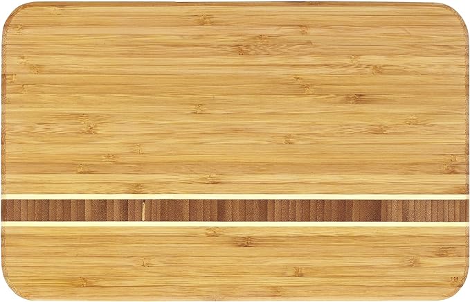 Totally Bamboo Aruba Bamboo Serving and Cutting Board, 12-1/2" x 8"