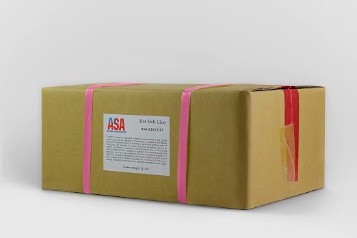 ASA 1.75 inch x 1.75 inch. All Purpose Clear Hot Melt Glue Sticks for Arts & Craft, Household DIY. Wood, Glass, Cardboard, Ornaments, Fabric, & More | 25 lb (188 Count)