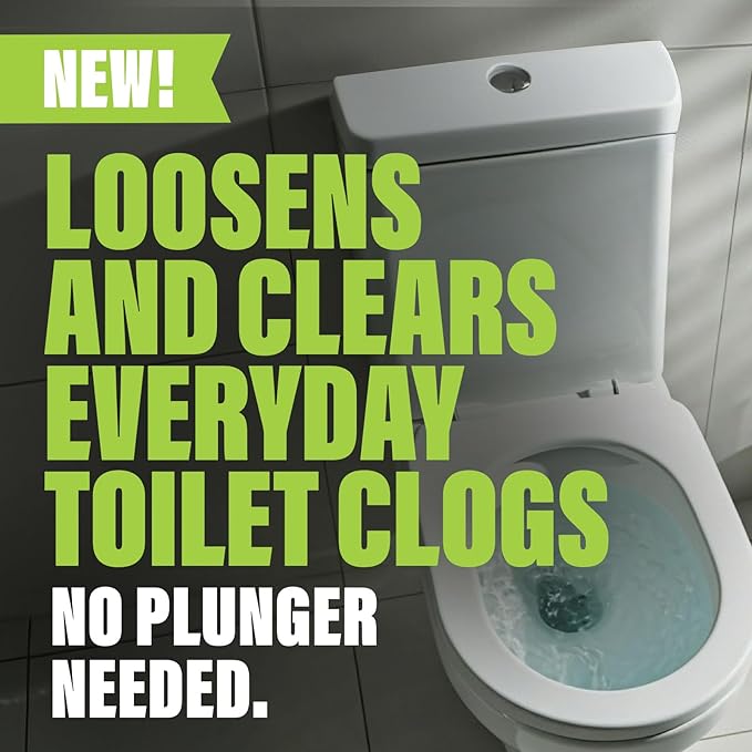 Green Gobbler Liquid Toilet Plunger | Clog Remover | Safe for Toilets and Septic | No Plunger Needed | 5 Uses