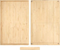 Bamboo Cutting Board Double Sided 28” x 18” with Juice Groove, Large Wooden Cutting Boards for Kitchen, Wood Chopping Board with Side Handles for Fruit, Meat, Kneading Dough