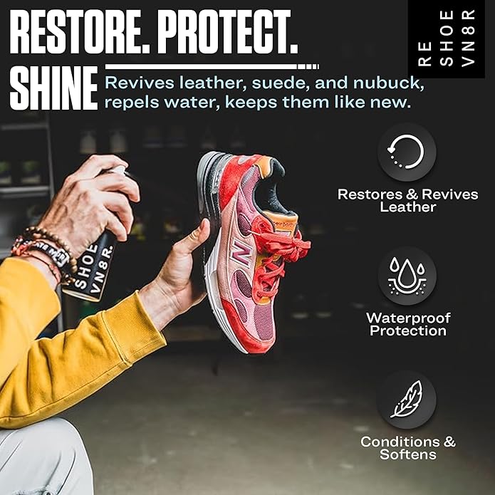 RESHOEVN8R Ultimate Sneaker Care Kit – Complete Cleaning Bundle with Mink Oil Spray, Signature Cleaning Kit & Dry Suede Kit – Deep Clean, Condition & Protect All Shoe Materials