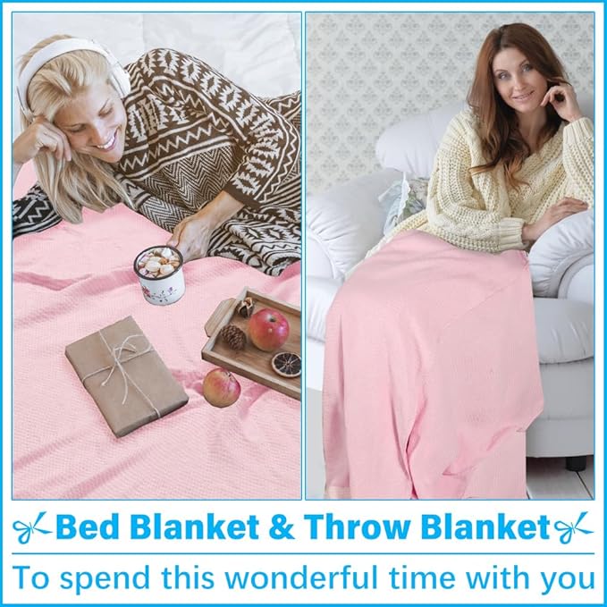 Vikumond Turkish Beach Towel Blanket Oversized 88x82 Inch Quick Dry Pink | Lightweight Compact Portable Sand Free Absorbent Boho Woven Throw for Pool Swimming Picnic Camping Cruise Outdoor Essentials