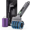Electric Grill Brush, Cordless Rechargeable Electric Grill Cleaner with 2 Heads, 3 Speeds, Angle Adjustable, 150-Min Runtime BBQ Brush for Outdoor Barbecue Grates
