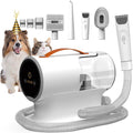 FIXR Dog Grooming Vacuum Kit with Clippers, 12000Pa Strong Suction, 2L Large Dust Cup, Low Noise <50dB, 5-in-1 Pet Hair Trimmer for Dogs Cats Shedding & Home Grooming