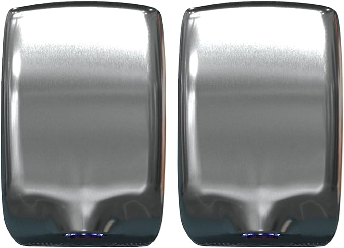 EnBath Commercial Hand Dryer (2-Pack) - Electric Hand Dryers for Bathrooms– High Speed (224 MPH) Stainless Steel Air Hand Dryer with Air Filter, Optional Energy-Saver Mode, Speed/Volume Control