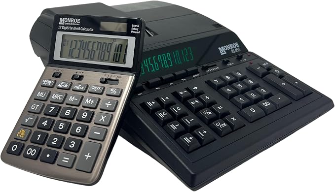 Monroe 8145X 14-Digit Printing Calculator with Large Display