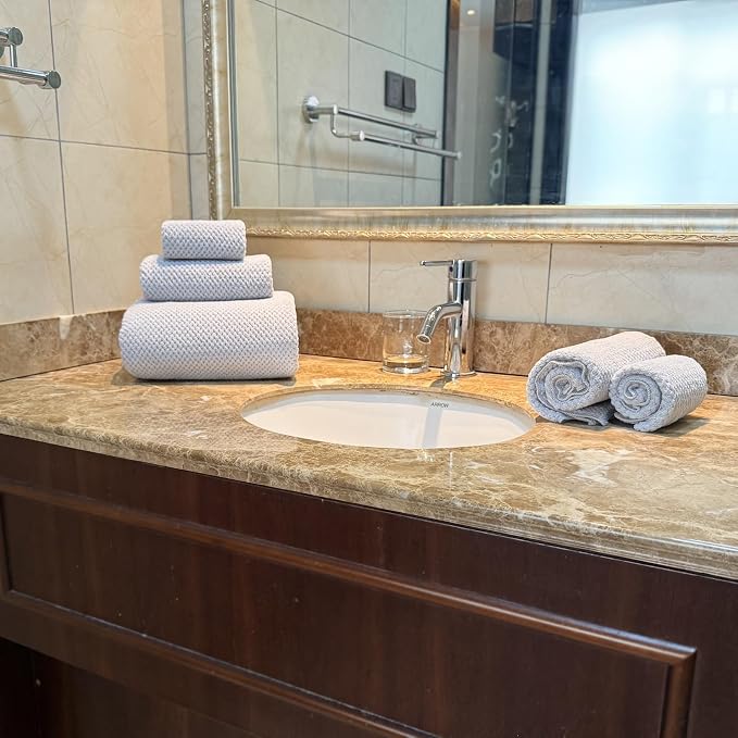 YTYC 39x78 Bath Sheets,Towels for Bathroom,Silver Grey,2-Pieces | Extra Large Bath Towels, Super Soft,Highly absorbent,Hanging Loop,Quick Drying,Light Weight,80% Polyester