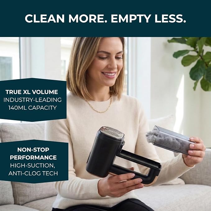 True & Tidy Dual Head Fabric Shaver & Couch Fuzz Remover, Type-C Chargeable