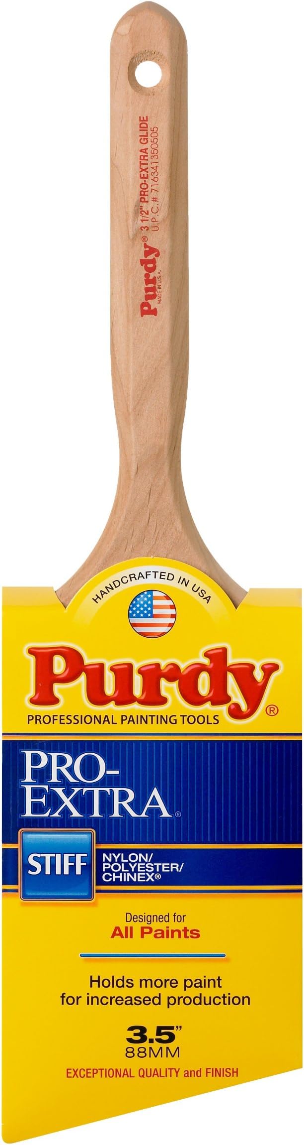 Purdy 144152735 Pro-Extra Series Glide Angular Paint Brush, 3-1/2 inch