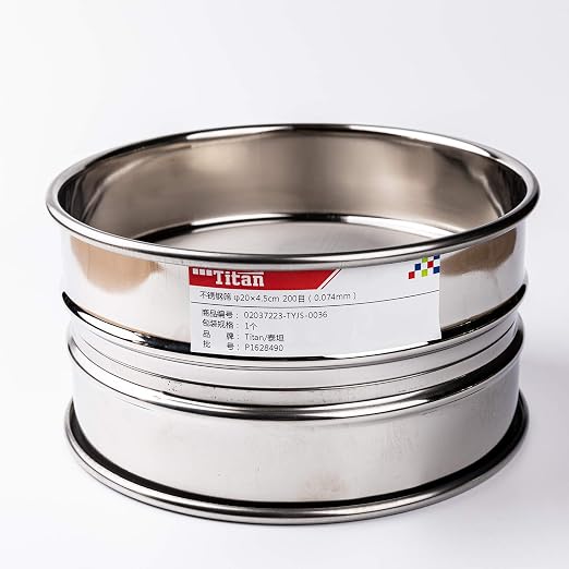 φ20×4.5cm 1000 Mesh 304 Stainless Lab Sieves Economy Test Sieve 304 Stainless Steel Wire Cloth（0.015mm）