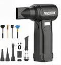 Electric Air Duster, 150000RPM Powerful Cordless Blower with Vacuum, 10-Gear Rechargeable Cleaner for Computer, Keyboard, Car Vent and Camera Gears