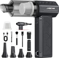 JVSCAM Compressed Air Duster,150000RPM Electric Air Duster, Vacuum Cleaner & Bag Vacuum 3-in-1, Rechargeable with 3-Gear Adjustable Wind Speed for Keyboard,Computer,Car,Home and Storage Bag Sealing