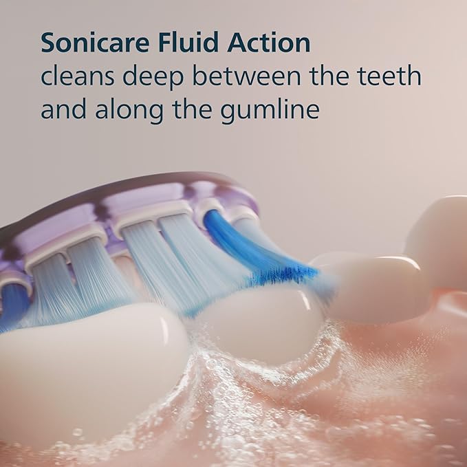 Philips Sonicare G3 Two-in-One - Genuine Replacement Electric Toothbrush Heads for Plaque Control and Gum Care, 2 Brush Head Pack Up to 6 Month Supply, Black, HX9052/95