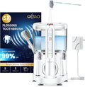 Electric Toothbrush with Water Flosser Combo,Sonic Flossing Toothbrush Wh | 3-in-1,5 Brush Modes,500ML Tank,Gum Care,Braces Friendly ,Bridge Cleaning Sonic Toothbrush & Water Flosser Combo