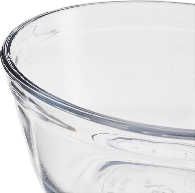 Anchor Hocking Glass Food Prep and Mixing Bowls, 1 Quart (Set of 6), Clear -,81573L11