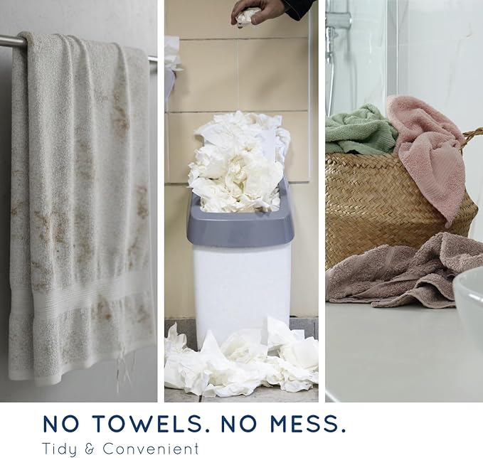 Quilo PALMZ™ Touchless Hand Dryer for Home & Small Spaces – Hygienic Alternative to Hand Towels | Compact Wall-Mount or Countertop | Dries Hands in ~15 Seconds | Modern Bathroom Upgrade