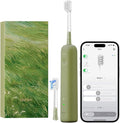 Laifen Wave Special Electric Toothbrush, New 2025 Version Oscillation & Vibration Sonic Electric Toothbrush for Adults with App, 2 Brush Heads, IP68 Waterproof Travel Powered Toothbrush (Meadow Green)