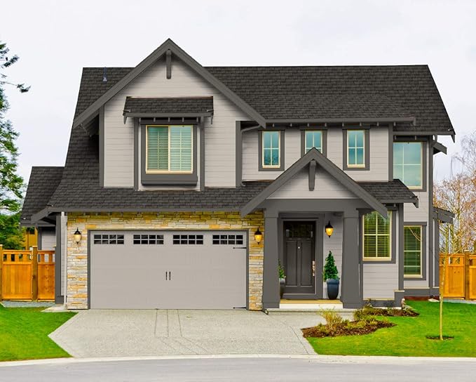 Rodda Paint CASCADIA XL Exterior Satin All Seasons Paint & Primer in One, Quart, Platinum