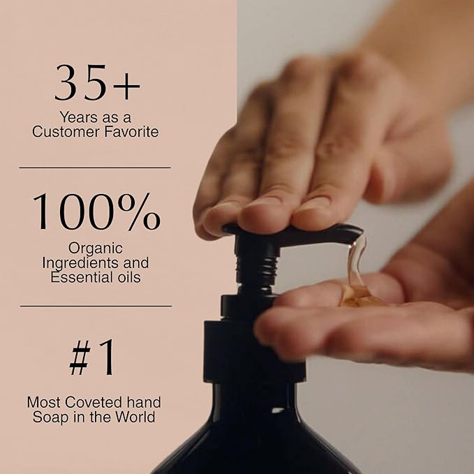 Aesop Resurrection Aromatique Hydrating Hand Wash | Gentle Non-Drying Hand Soap with Mandarin Rind, Rosemary, & Lavender | Moisturizing Kitchen & Bathroom Soap | 16.9 oz