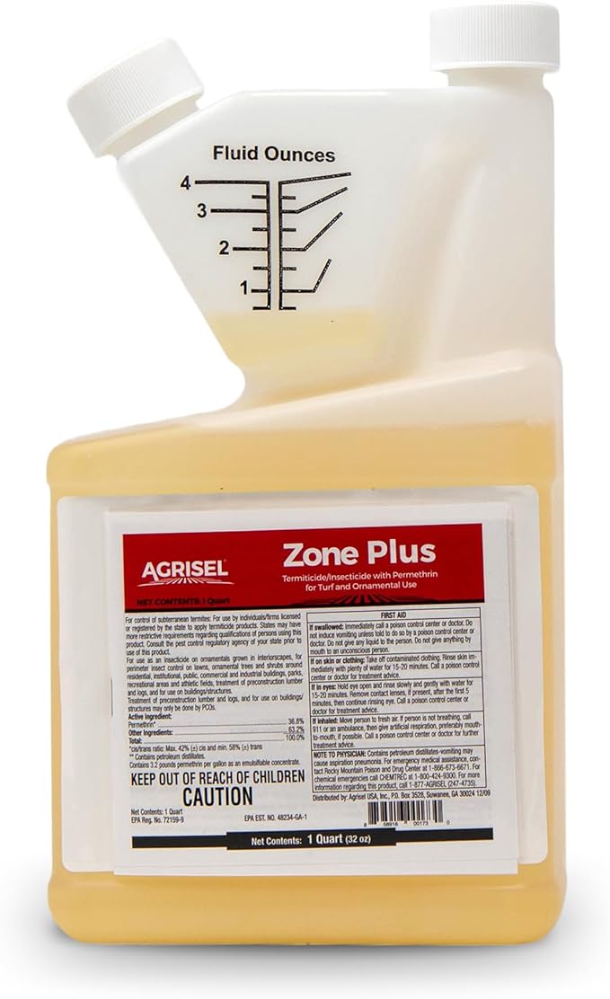 Agrisel Zone Plus Insect & Pest Control, Broad Spectrum, for Indoor & Outdoor, Effective Against 100 Pests, Eco-Friendly, 32 Ounce