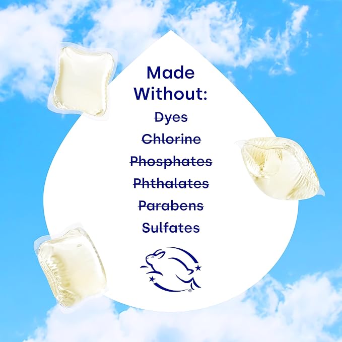 Dropps Odor & Stain Laundry Detergent Pods, Crisp Breeze (32 Count) - Powerful Laundry Pods | Complete Clean Laundry Soap | Fights Odors & Stains | Clean Ingredients | Plastic Free Packaging